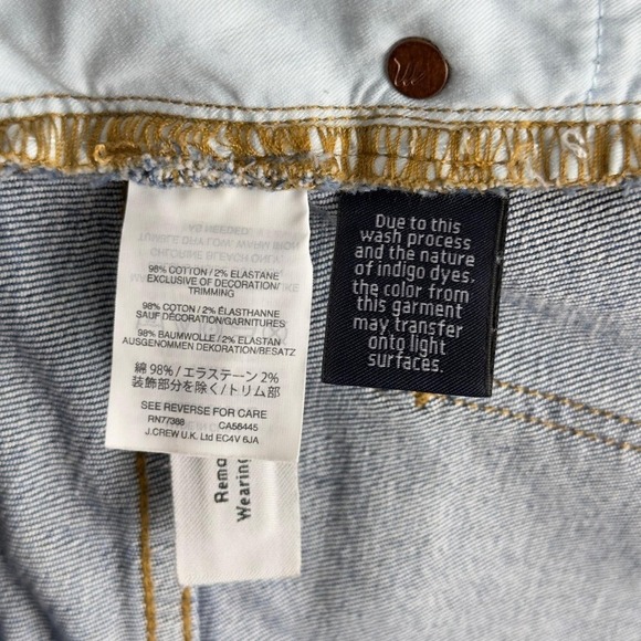 Madewell Shorts Distressed Frayed Hem Casual Blue Jeans Women's Size 25 - Picture 6 of 7